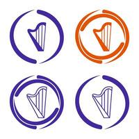 Harp Vector Icon