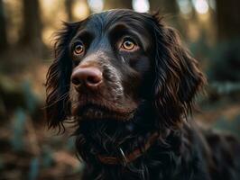 Boykin Spaniel dog created with Generative AI technology photo