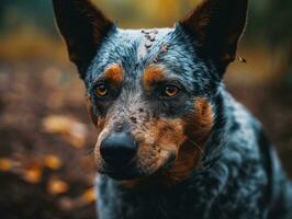 Australian Cattle dog created with Generative AI technology photo