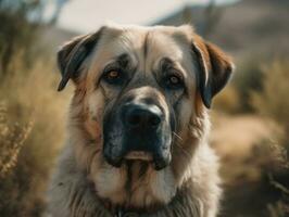 Anatolian Shepherd dog created with Generative AI technology photo