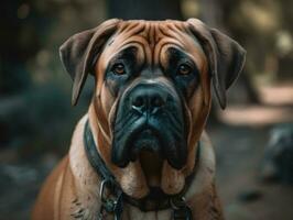 Boerboel dog created with Generative AI technology photo