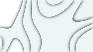 White cut curve abstract background pattern of lines and waves video