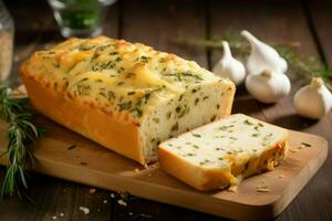 Garlic bread cheese. Generate Ai photo