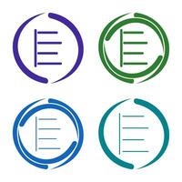 Unique Left Align Vector Icon