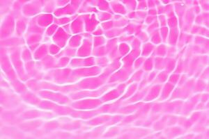 Blue water with ripples on the surface. Defocus blurred transparent blue colored clear calm water surface texture with splashes and bubbles. Water waves with shining pattern texture background. photo
