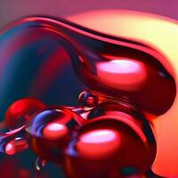 Glossy abstract liquid silk fabric texture background, Ai Generative photo