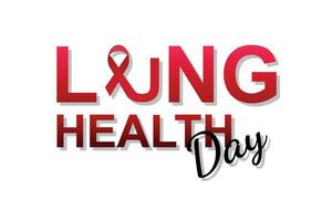 Lung Health Day background. vector
