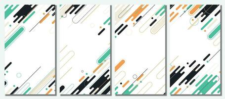 Abstract modern template set background. vector