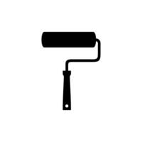 Paint Roller Silhouette, can use for Logo Gram, Pictogram, Apps, Art Illustration, Website or Graphic Design Element. Vector Illustration