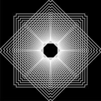 Visual of the Optical Illusion Created from Square Lines Composition, can use for Background, Decoration, Wallpaper, Tile, Carpet Pattern, Modern Motifs, Contemporary Ornate, or Graphic Design Element vector