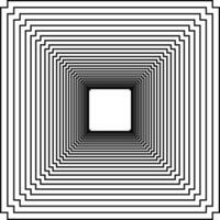 Visual of the Optical Illusion Created from Square Lines Composition, can use for Background, Decoration, Wallpaper, Tile, Carpet Pattern, Modern Motifs, Contemporary Ornate, or Graphic Design Element vector