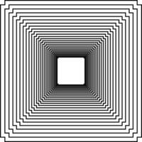 Visual of the Optical Illusion Created from Square Lines Composition, can use for Background, Decoration, Wallpaper, Tile, Carpet Pattern, Modern Motifs, Contemporary Ornate, or Graphic Design Element vector