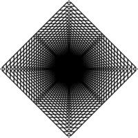 Visual of the Optical Illusion Created from Square Lines Composition, can use for Background, Decoration, Wallpaper, Tile, Carpet Pattern, Modern Motifs, Contemporary Ornate, or Graphic Design Element vector