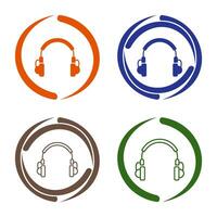 Unique Headphones Vector Icon