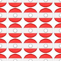 Pattern cookie with flag country Latvia in tasty biscuit vector