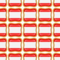 Pattern cookie with flag country Latvia in tasty biscuit vector