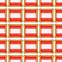 Pattern cookie with flag country Latvia in tasty biscuit vector