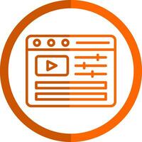 diseño de icono de vector de edición de video