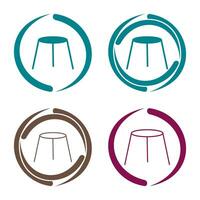 Unique Stool Vector Icon