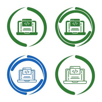 icono de vector de codificación