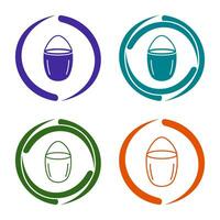 Unique Water Bucket Vector Icon