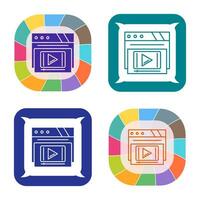 Video Player Vector Icon