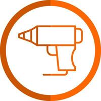 Hot Glue Gun Vector Icon Design