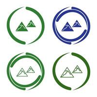 Unique Mountains Vector Icon