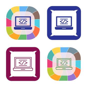 icono de vector de codificación