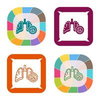 Lung Cancer Vector Icon