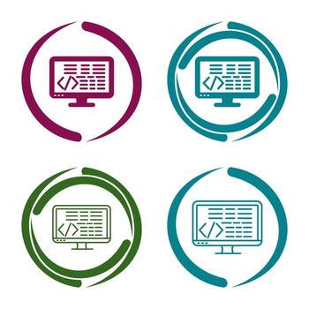 icono de vector de codificación