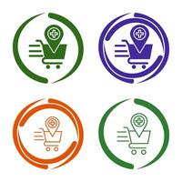 Online Health Shooping Vector Icon