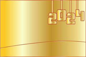 background 2024 gold design vector