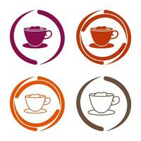 icono de vector de café cremoso