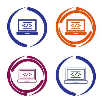 icono de vector de codificación