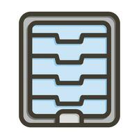 Food Dehydrator Vector Thick Line Filled Colors Icon For Personal And Commercial Use.