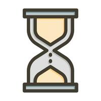 Hourglass Vector Thick Line Filled Colors Icon For Personal And Commercial Use.