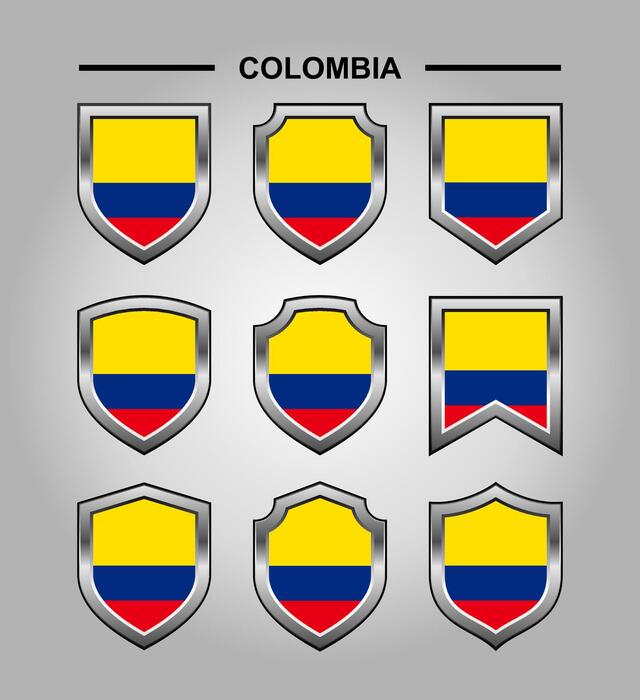 Colombian Flag Emblem Vector Art, Icons, and Graphics for Free Download