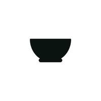 Bowl icon isolated on white background vector