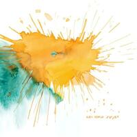 Watercolor splash stain background vector