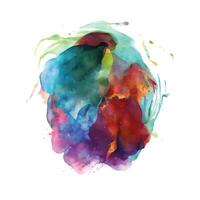 Watercolor stains abstract background vector