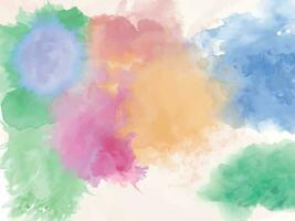 Watercolor splash stain background vector