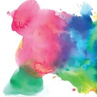 Watercolor splash stain background vector