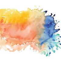 Watercolor splash stain background vector