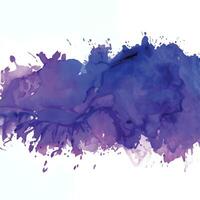 Watercolor splash stain background vector