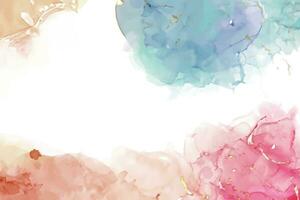 Watercolor splash stain background vector