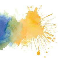 Watercolor splash stain background vector