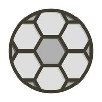 Football Vector Thick Line Filled Colors Icon For Personal And Commercial Use.