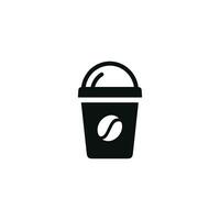 Coffee cup icon isolated on white background vector