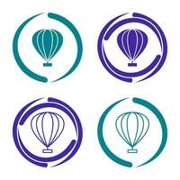 Hot Air Balloon Vector Icon